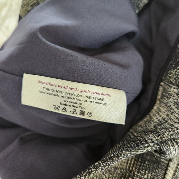 MM Lafleur Condesa Chino Pants sz 0 Jacquard Ankle Abstract Slim Dressy Stretchy - Picture 15 of 16